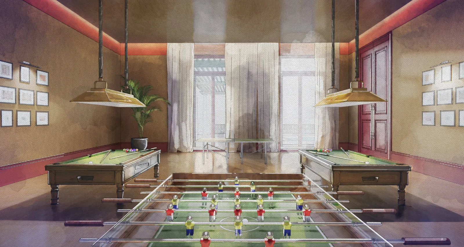 Perspectiva Artística Sala de Jogos