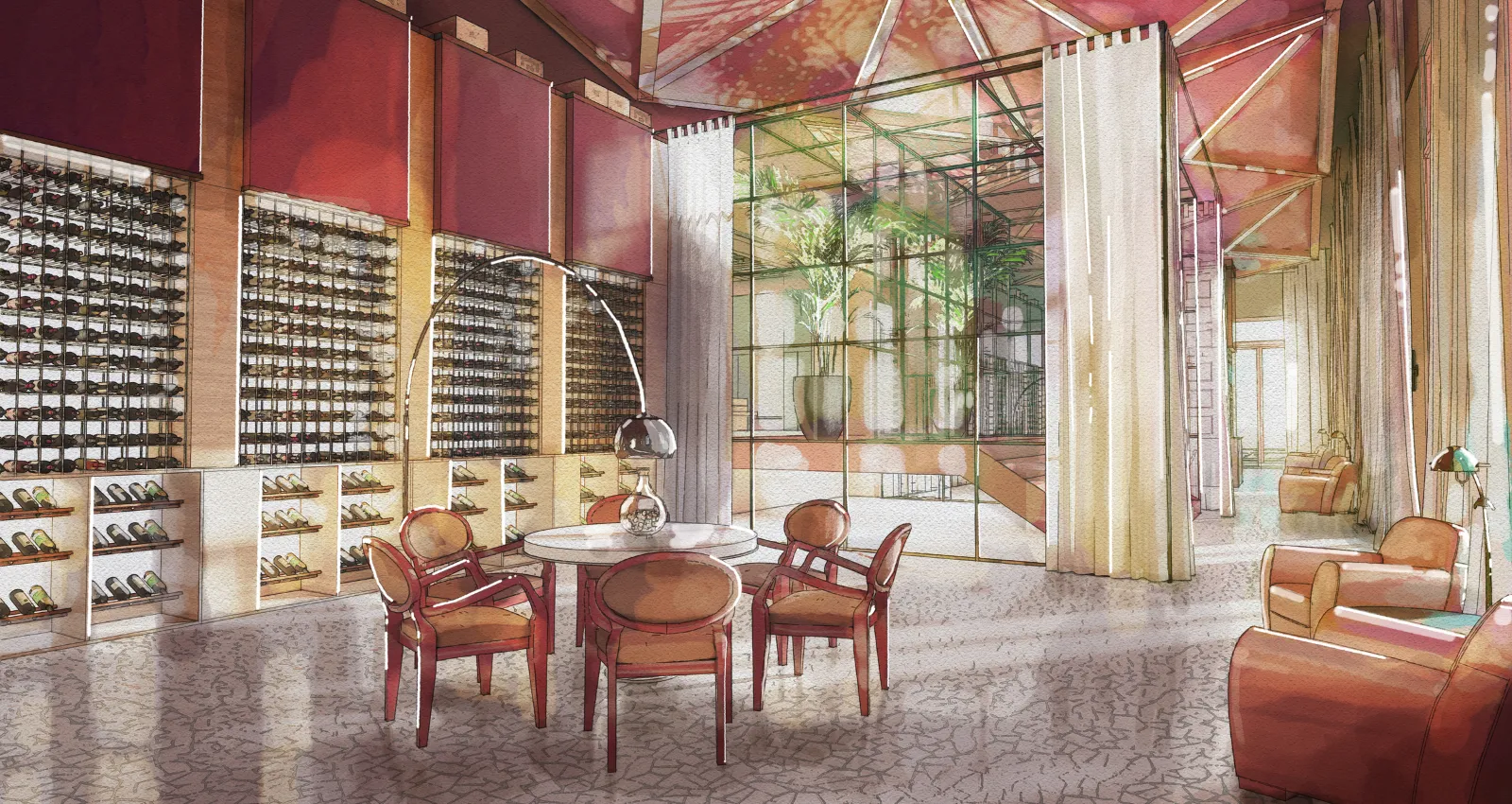 Perspectiva Artística Wine Room